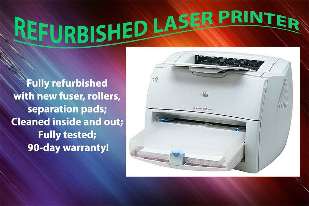 Renewed HP LaserJet 1200 Laser Printer C7044A With Existing Toner & 90 days warranty